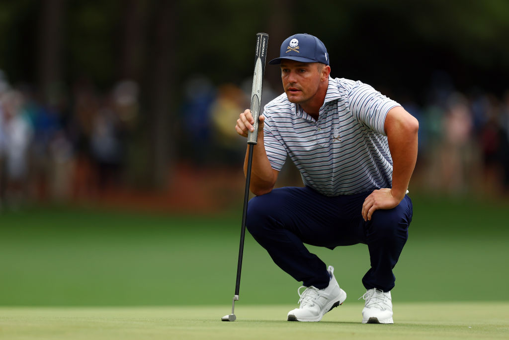 Bryson takes Masters first-round lead